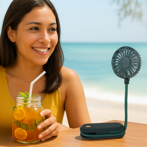 Ventilateur portable plage